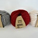 Wool Yarn Red 50gr 1,7oz skein, each skein contains approximately 90m 98 yds