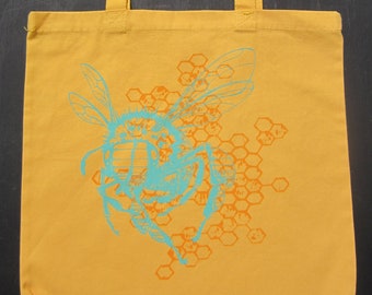 Honeybee Canvas Tote Bag