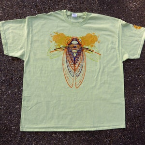 Unisex Multi-colored Cicada Tee-shirt
