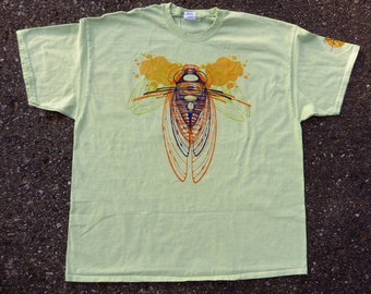 Unisex Multi-colored Cicada Tee-shirt