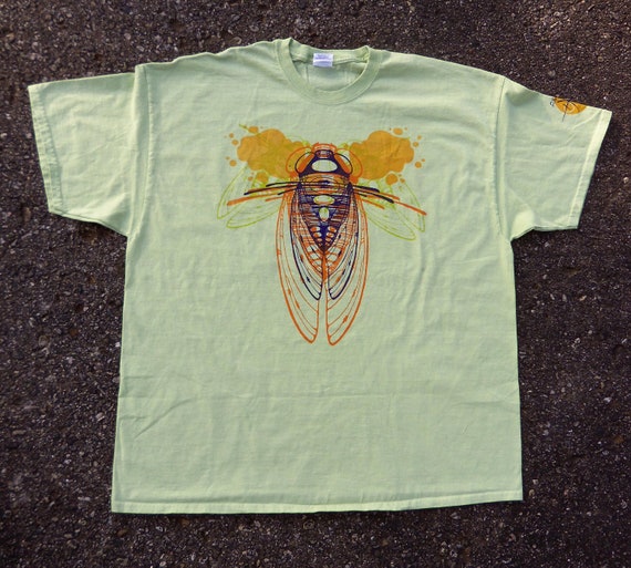 Unisex Multi-colored Cicada Tee-shirt