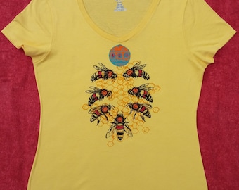 Women's V-Neck HoneyBee T-Shirt