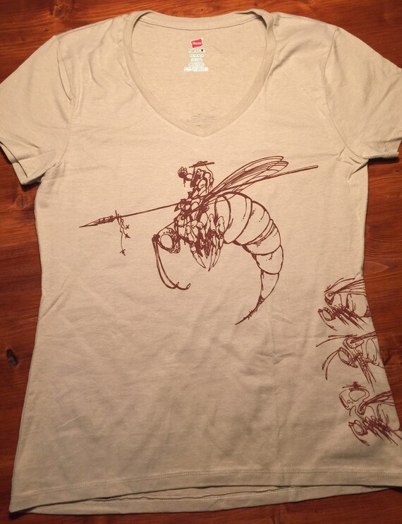 Women's Hornet Rider Fantasy V-neck Graphic T-shirt