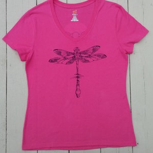 Women's V-Neck Short-sleeve Dragonfly T-shirt image 1