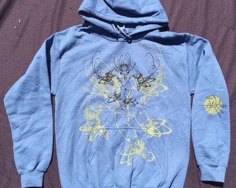 Adult Berserker Fantasy Hoodie in Blue