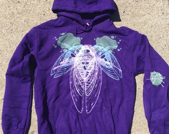 Adult Cicada Hoodie in Black or Purple