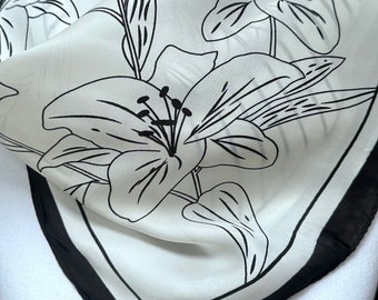 The Geometric Flower  - Scarves - Neckerchief/Bag Scarf/Head Scarf/Head Wrap