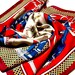 Equestrian Pattern Silky Bandana Square Neck Scarf