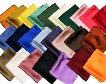 Original PURE SOLIDS  - High Thread Count and Excellent Color Saturation. Silk Blend Scarf/Turban Scarf/Head Wrap Every Child Matters