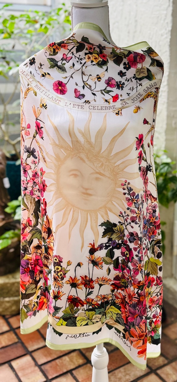 Paréo Long 180x90 Cm En Polyester Imprimé - Cache-maillot Bleu Et Rose, Léger Et Polyvalent