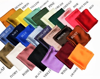 Original PURE SOLIDS  - High Thread Count and Excellent Color Saturation. Silk Blend Scarf/Turban Scarf/Head Wrap Every Child Matters