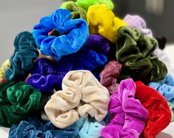 Heavenly Scrunchies / 49 Colors Velvet Hair Tie Accessories