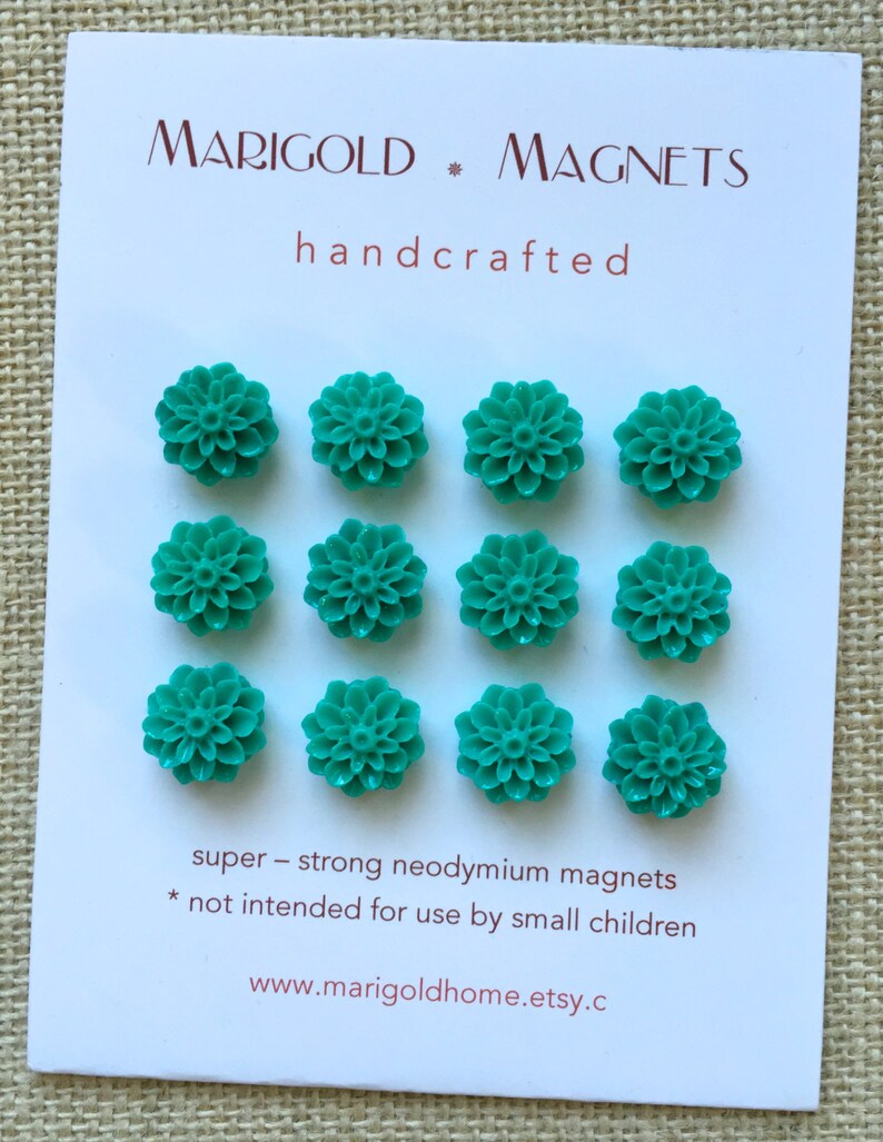 SPECIAL VALUE 12 Mini Teal Blue Flowers Small Etsy