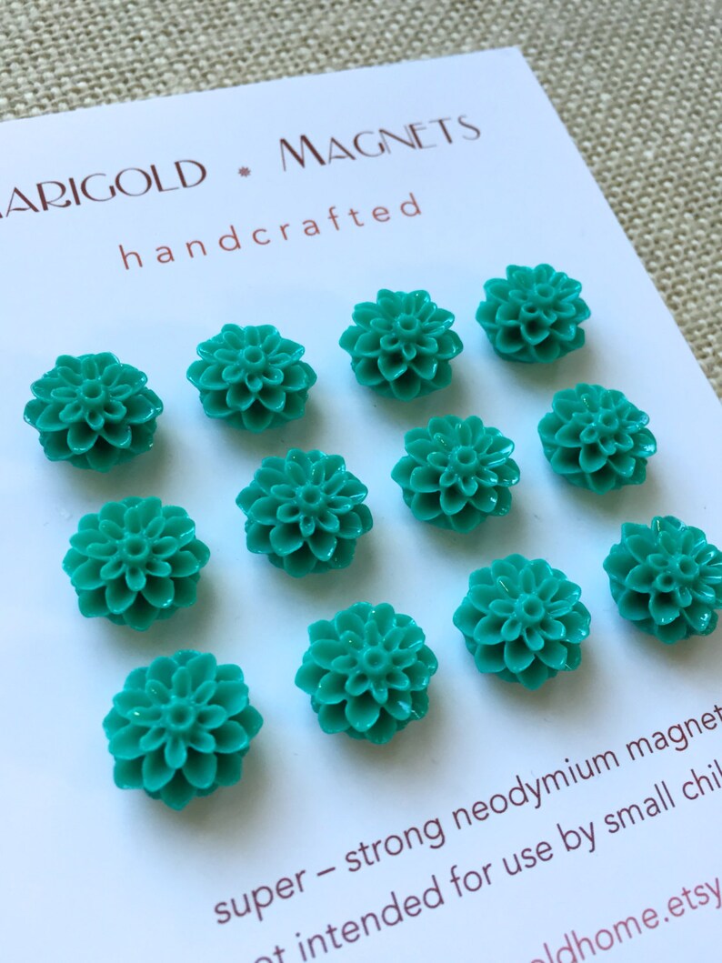 SPECIAL VALUE 12 Mini Teal Blue Flowers Small Etsy