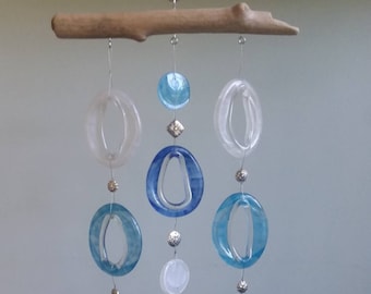 Blue Skies - Recycled Glass Wind Chimes