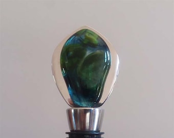 Tye Die - Fused Glass Bottle Stopper
