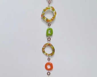 Organics - Fused Glass Totem/Suncatcher