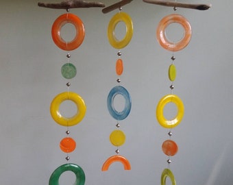 Totem (Spring) - Recycled Glass Suncatcher