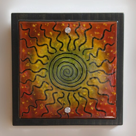 Into The Fire Fused Glass Wall Art - Fused Glass Artwork Wall Into The Fire Fused Glass Wall Art - Fused Glass Artwork Wall
