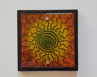 Into the Fire - Fused Glass Wall Art