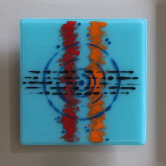 Signals Fused Glass Wall Art