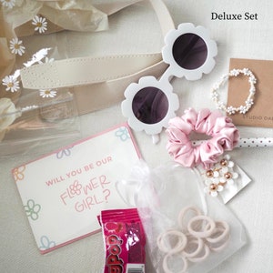 Flower Girl Proposal Box // Flower Sunglasses, Junior Bridesmaid Set, Flower Girl Set, Flower Girl Gift Box image 7