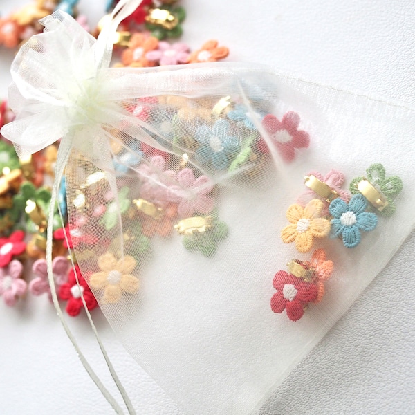 Daisy Flower Hair Clips // DIY Flower Girl Proposal Gift Stuffer/Gift Bag Stuffing/Children's Hair Clip for Kids