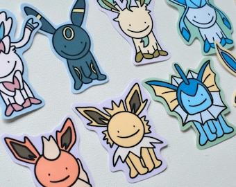 Ditto Poke Friend Eeveelution Vinyl Sticker Pack