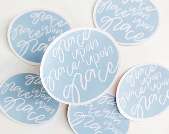 Grace Upon Grace Christian Vinyl Sticker - Perfect for Laptops ...