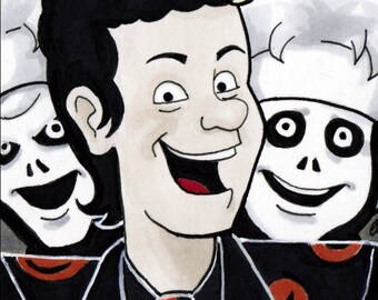 David S Pumpkins Copic Marker Sketch Card