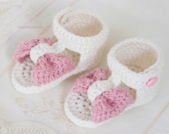 CROCHET PATTERN - Bonbon Baby Sandals