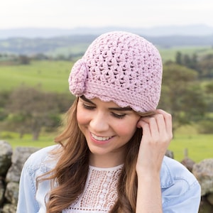 CROCHET PATTERN - Lilac & Lace Cloche Hat