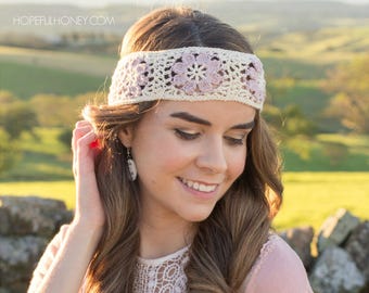 CROCHET PATTERN - Orchid Lane Bohemian Headband