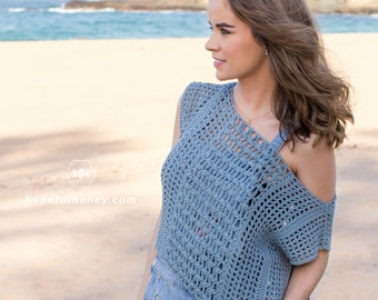 CROCHET PATTERN - Sea Spray Bohemian Top