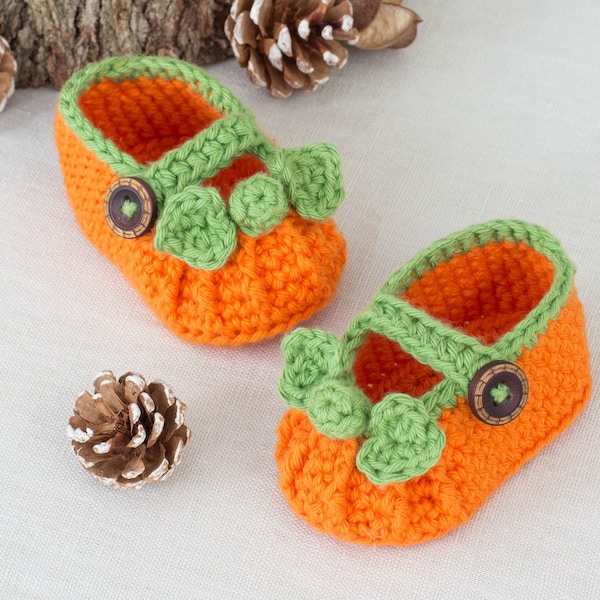 Baby pumpkin booties Outlet
