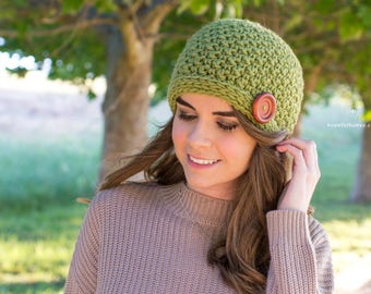 CROCHET PATTERN - Spiced Pear Beanie