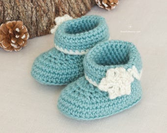 CROCHET PATTERN - Winter Wonderland Baby Booties