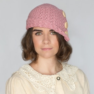 CROCHET PATTERN - Rosebud Cloche Hat, 1920&#39;s Flapper Hat