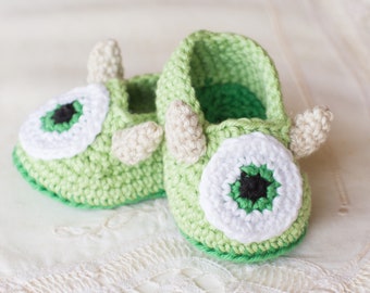 CROCHET PATTERN - Friendly Monster Baby Booties