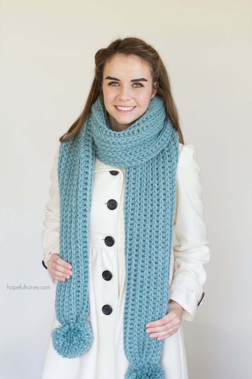 CROCHET PATTERN - Himalayan Mist Chunky Ribbed Scarf - Etsy