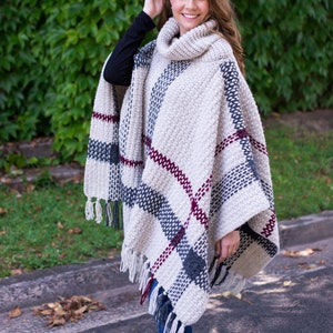 CROCHET PATTERN Glencoe Tartan Poncho image 6