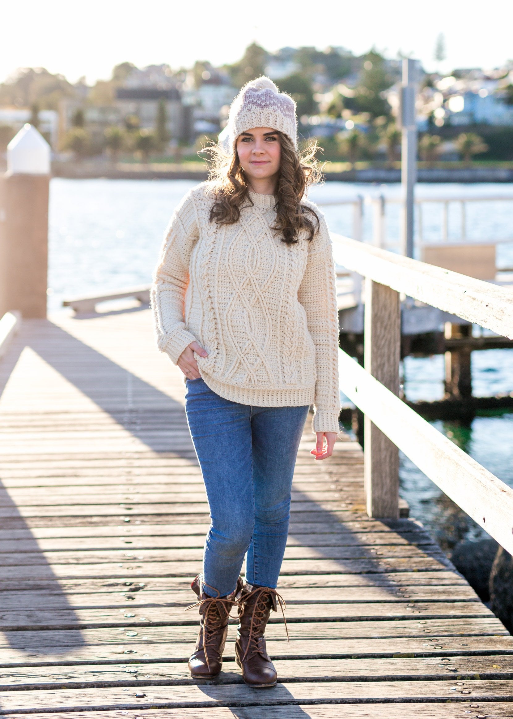 Women's cheap fisherman cardigan