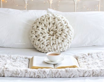 CROCHET PATTERN - Fireside Melody Cushion