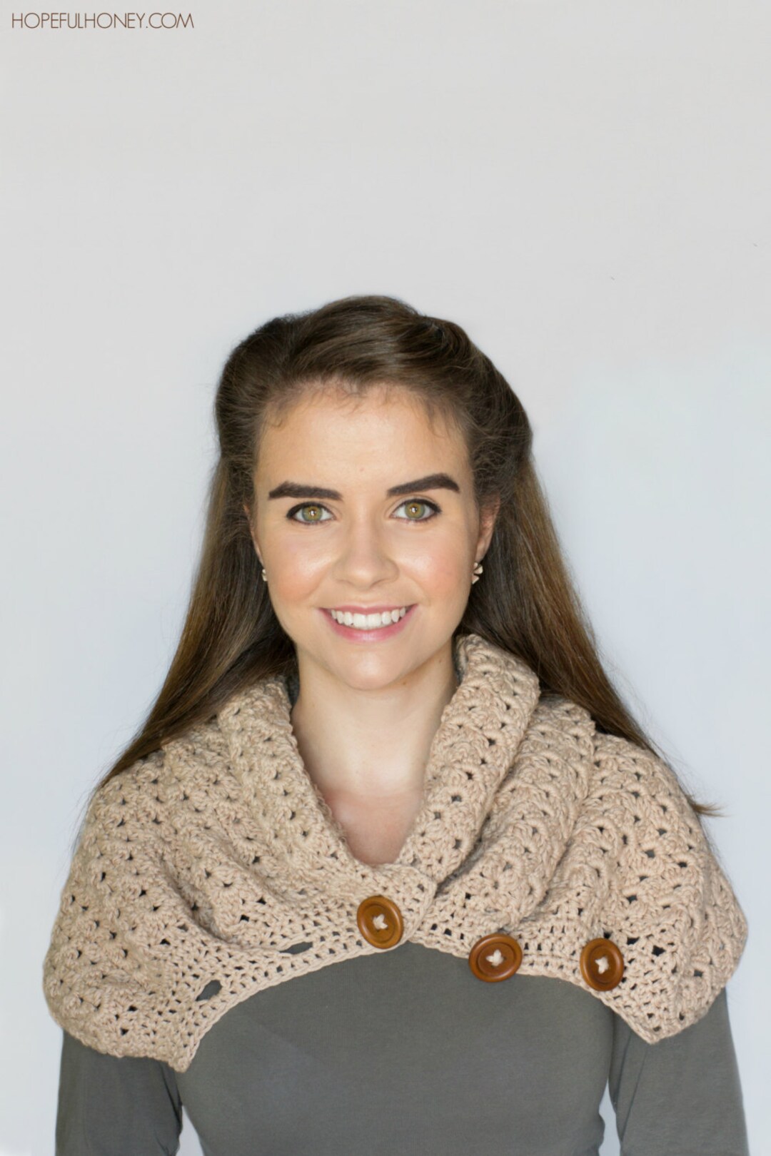 CROCHET PATTERN Nightingale Button Scarf Chunky Cowl - Etsy