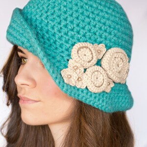 CROCHET PATTERN Charleston Cloche Hat, 1920's Flapper Hat image 3