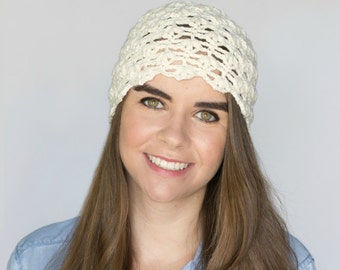 CROCHET PATTERN - Vanilla Tea Cloche Hat, Vintage Inspired