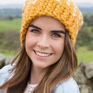 CROCHET PATTERN Fair Isle Biscotti Hat image 8