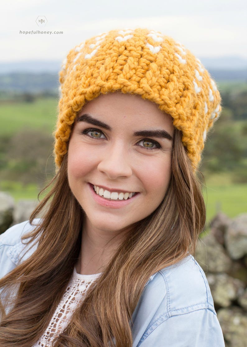 CROCHET PATTERN Fair Isle Biscotti Hat image 8