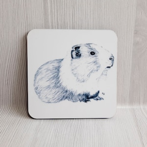 Guinea Pig cork backed drinks Coaster