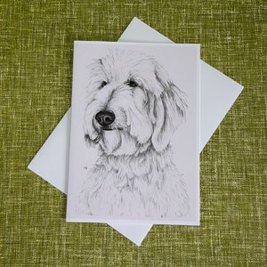 Goldendoodle Golden Retriever Poodle Labradoodle Labrador blank greetings card